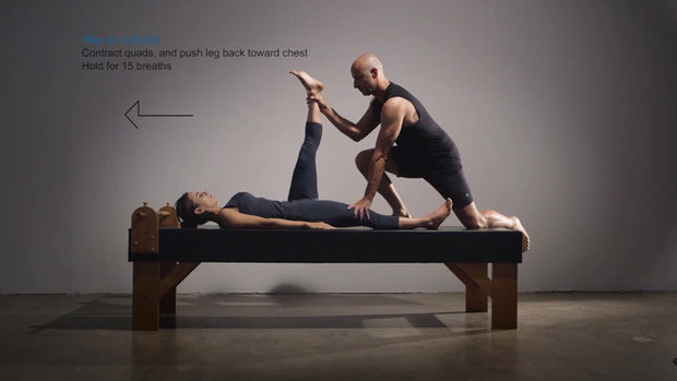 Lying hamstring partner